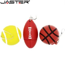 JASTER USB флеш-накопитель для регби, баскетбола, тенниса, USB 2,0, флеш-накопитель, Миньоны, карта памяти, флешка, 4 ГБ, 8 ГБ, 16 ГБ, 32 ГБ, подарок