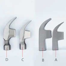 1 шт. Магнитный молоток с круглой головкой/квадратной головкой без деревянной ручки 300 г/350 г/400 г/500 г молоток для ногтей