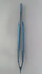 Титановые прямые ножницы для нейрохирургии с круглой ручкой хирургические операционные инструменты