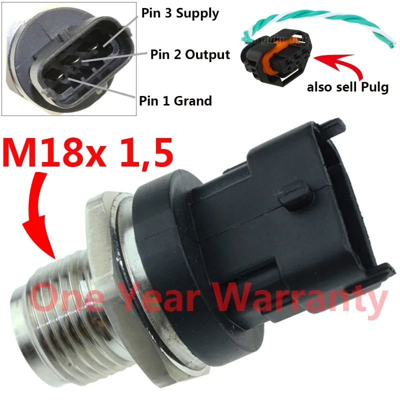 2000BAR DIESEL CR Common Rail Fuel Pressure Sensor Regulator For IVECO