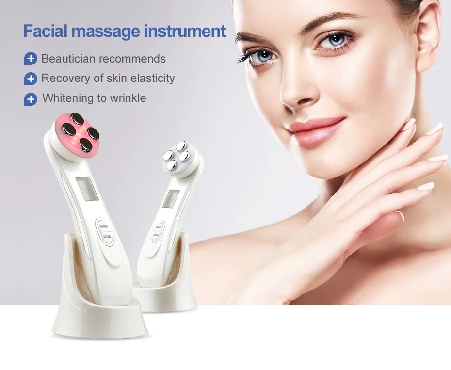 5in1 LED Photon Face Skin Rejuvenation Electroporation Mesotherapy with RF,EMS,Multi-function Radio Frequency Skin Care machine(22)