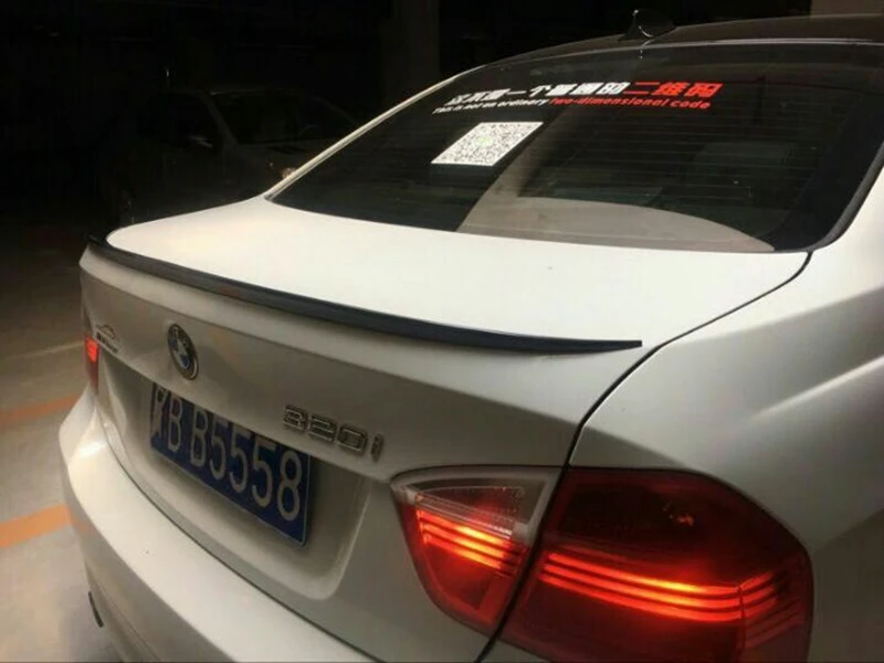

Car Spoiler For BMW E90 320i 320li 325li 328i Spoiler 2005-2011 ABS Plastic Unpainted Primer Rear Trunk Boot Wing Lip Spoiler