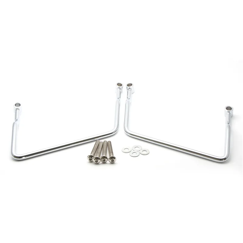 

Chrome 22cm Saddle bag Support Bar Bars Mount Bracket For DragStar650 V-Star XVS400/650