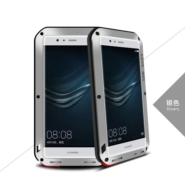 

FOR Huawei P9 Metal phone case,Original LOVE MEI Powerful Shockproof Dirtproof Waterproof Metal Case For Huawei P9 plus