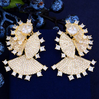 

charms High Quality original Statement Wedding Jewelry Luxury Elegant Stud Earrings Noble Symbol Women Attend Dinner Reception