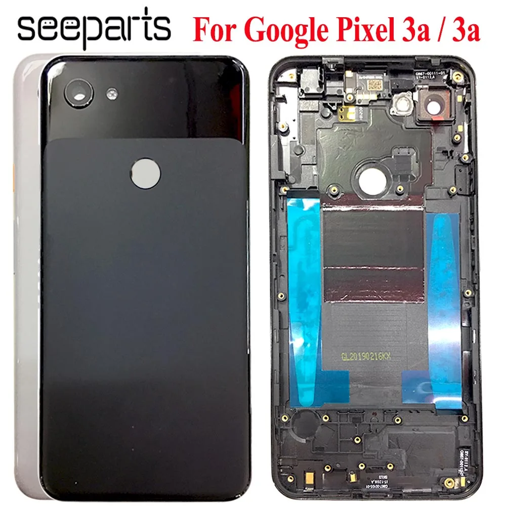 Google Pixel 3a XL 용 새 커버 배터리 커버 도어 후면 하우징 후면 케이스, Google Pixel 3a 도어 교체용