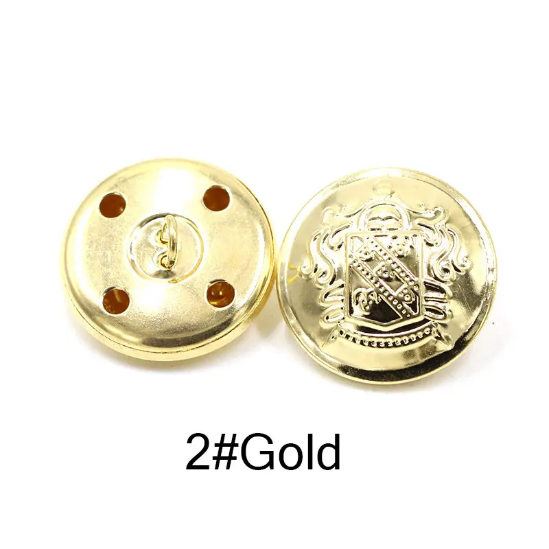 Sale 10PCS/Lot DIY Coat Golden Silvery Classic For Jeans Popular Clothing Accessories High Quality Bronze Button - Цвет: Golden 2