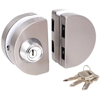

Entry Gate 10-12mm Glass Swing Push Sliding Door Lock with Keys