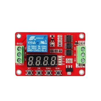 

12V DC Multifunction Self-lock Relay PLC Cycle Delay Time Timer Switch Module