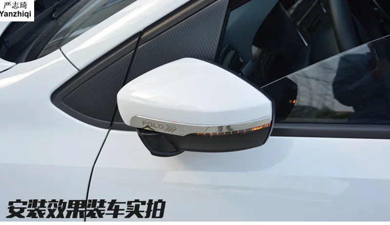  2pcs/lot Stainless Steel Rearview mirror anti rubbing bar light bar anti rubbing strip for 2014-201
