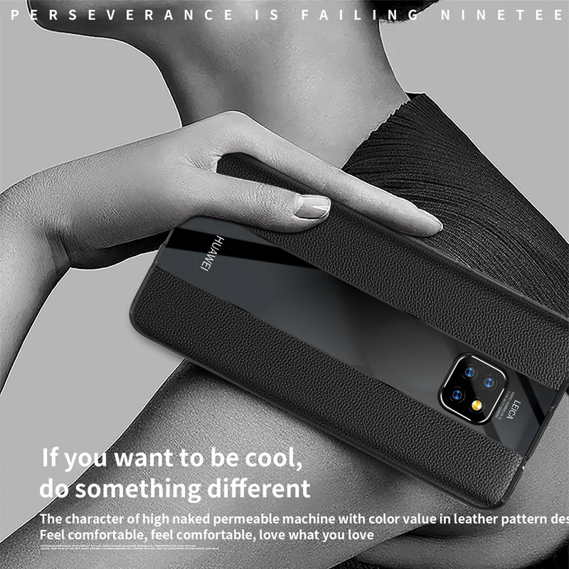 

For Huawei Mate 20 Pro Case Luxury Genuine Leather Business Phone Case For Huawei Mate 20 Pro Shockproof Back Cover Mate20 Pro