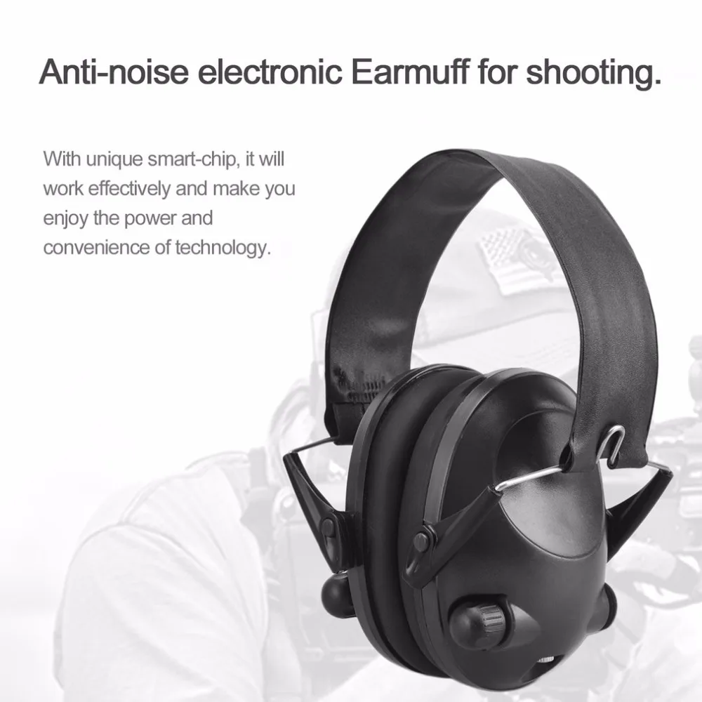 Электронная защита ушей, Охотничья Ушная муфта, анти-шум, тактическая гарнитура, Защита слуха, наушники для охоты