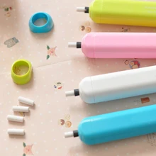 EESHIAN 1 pc Automatic Electric Eraser, 4 colors, high speed motor, 11 pcs eraser core Stationary School & Office Supplies AC02