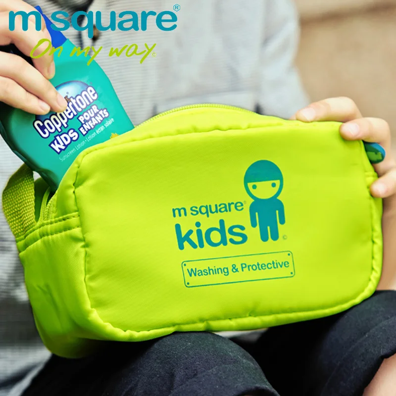 Us 10 01 29 Off M Square Travel Cosmetic Bag Kids Makeup Organizer Boy S Make Up Bags Children Storage Tioletry Necessaries In