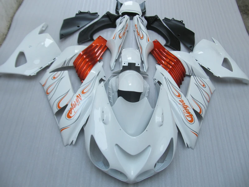 

Injection mold free customize fairing kit For Kawasaki ZX14R 06 07 08 09 2006-2009 white red ZX14R fairings OP09