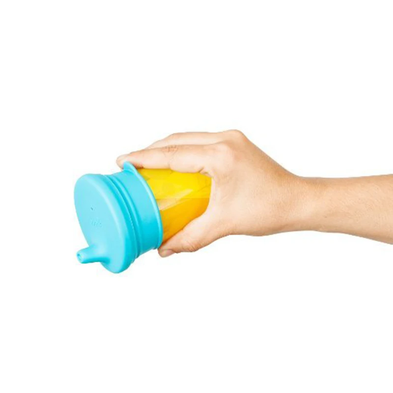 2 шт., силиконовая крышка для детских чашек, непроливающаяся герметичная детская чашка для обучения питью, Детские принадлежности для питья