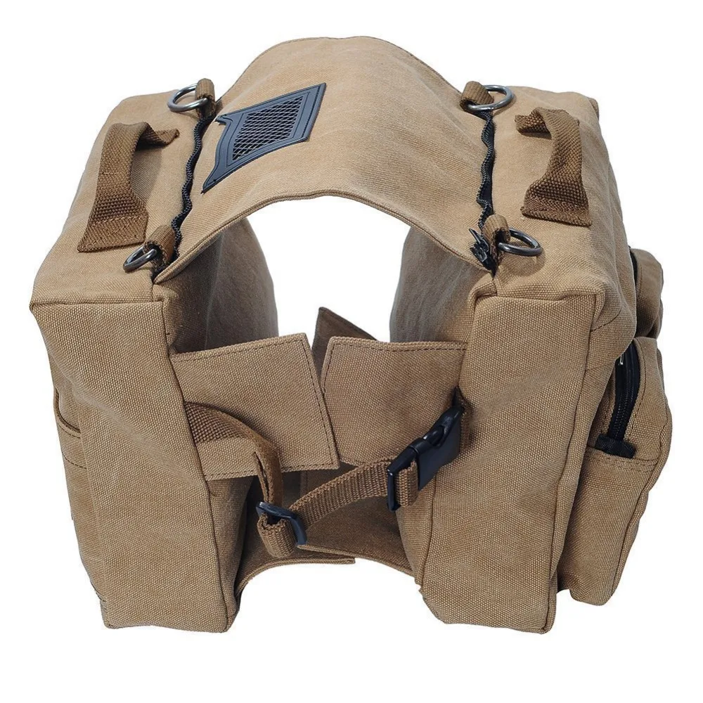 

Outdoor dog Saddle backpack bag pet cat dog carrying bags Medium and Large Dog Pack Bag for Hiking Training pet carrier product