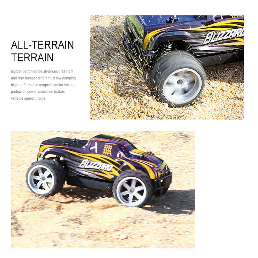 2018 New 9504 RC Car 116 2.4G 4WD Half Scale High Speed 20kmh RC Off-road Buggy Car with 7.4V 380mAh Lipo battery (1)