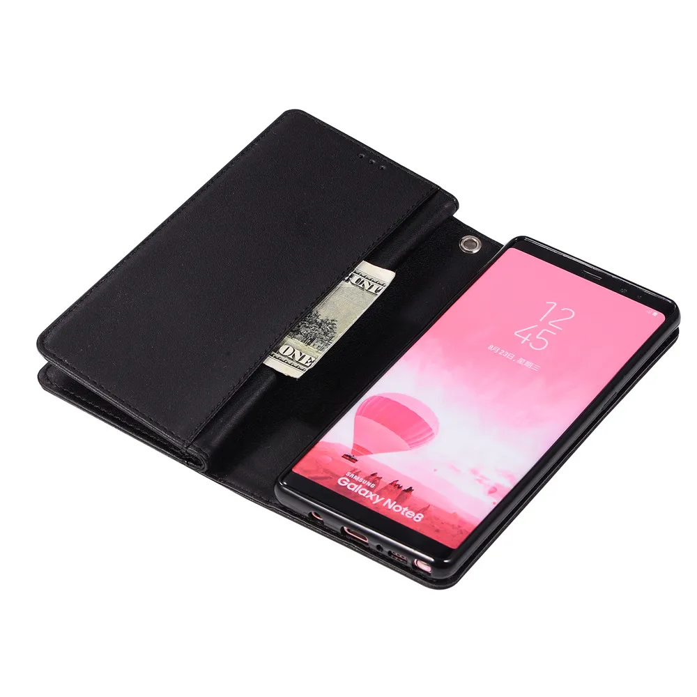 Чехол книжка для Galaxy S10e S10 S9 Plus Note 10 Plsu 8 9 Кожаные чехлы книжки с блестками и