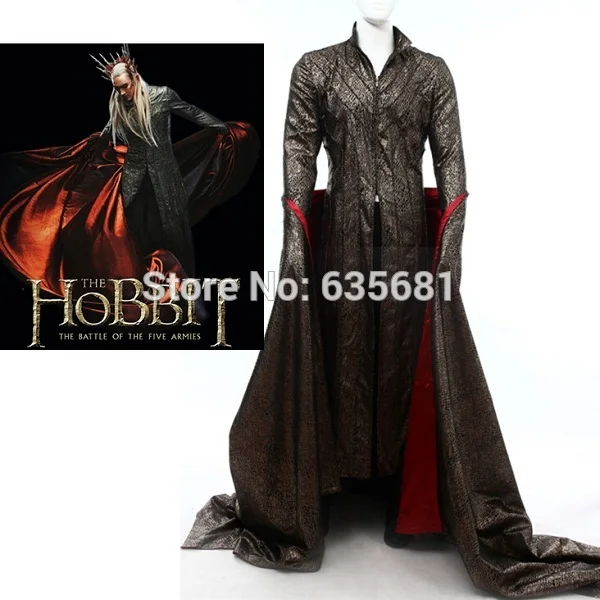 Cos The Hobbit: демонтаж Smaug Thranduil Косплей Костюм волшебника короли фильм|hobbit costume|hobbit