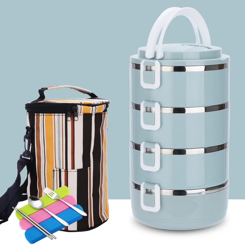 Buy 4 Layer Portable Stainless Steel Lunch Bento Boxs