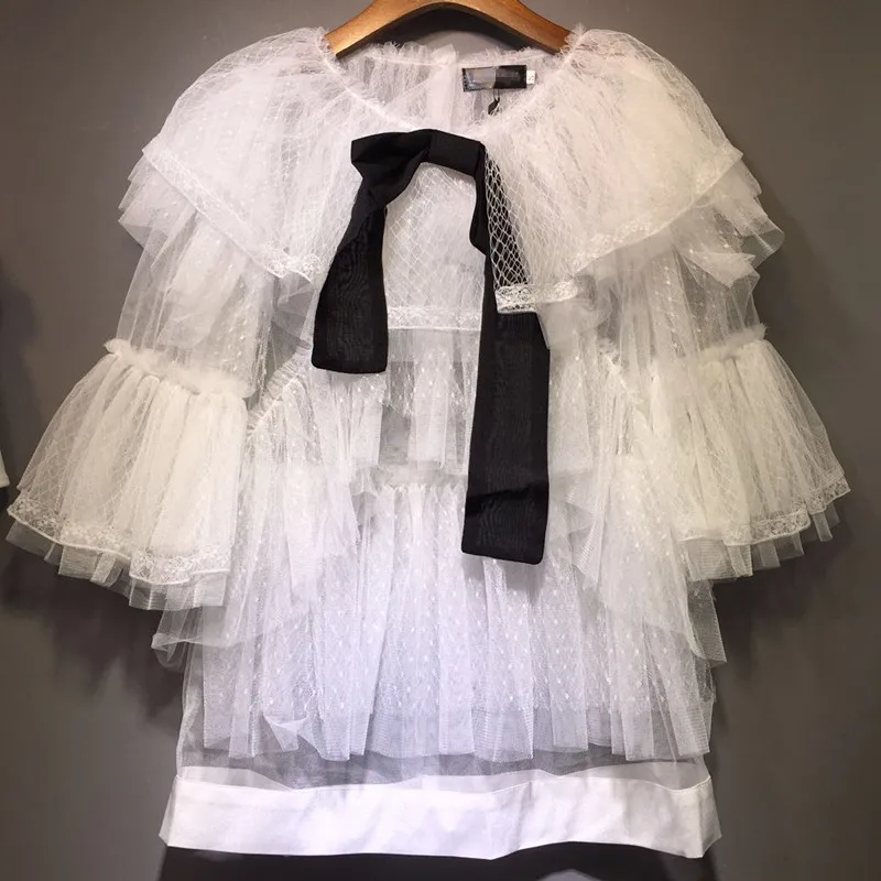 

WD05437 Fashion women's Blouses & Shirts 2019 Runway Luxury famous Brand European Design party style women's Clothing