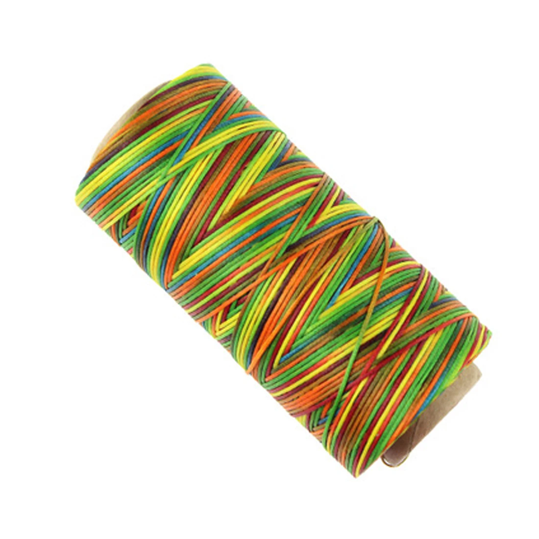 Colors 50 м/рулон прочный 1 мм кожаный вощеный шнур для DIY инструмент для рукоделия ручная строчка плоская Вощеная швейная линия - Цвет: Colors