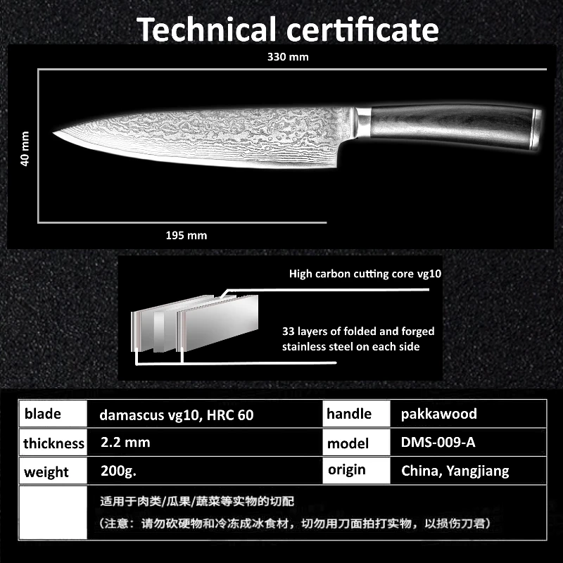 GRANDSHARP набор ножей из дамасской стали 2 шт. шеф-повара кухонные ножи santoku vg10 японский Дамасская сталь ножей шеф-повара Пособия по кулинарии инструменты