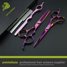 " титановые ножницы для волос stylist ножницы для волос outils de coiffure tijeras peluquero Профессиональные Парикмахерские ножницы