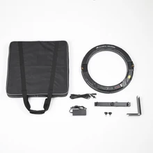 Falconeyes 31 w 512 링 led 사진 연속 패널 라이트 (카메라 브래킷 포함) // 배터리/충전기/라이트 스탠드 DVR-512DVC 2 개 세트(China)