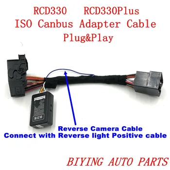 

RCD330 Plus MIB RCD330G Plug&Play ISO Quadlock Adapter Cable Wire CANBUS Simulator For VW Golf Jetta 5 6 MK5 MK6 Passat B6 Polo