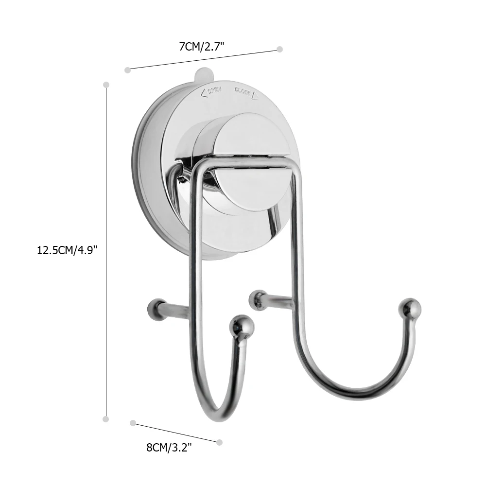 Нержавеющая сталь крючок полотенца для ванной поворотный присоска крючки вакуумный держатель превосходное всасывание стены смонтированный Органайзер вешалка