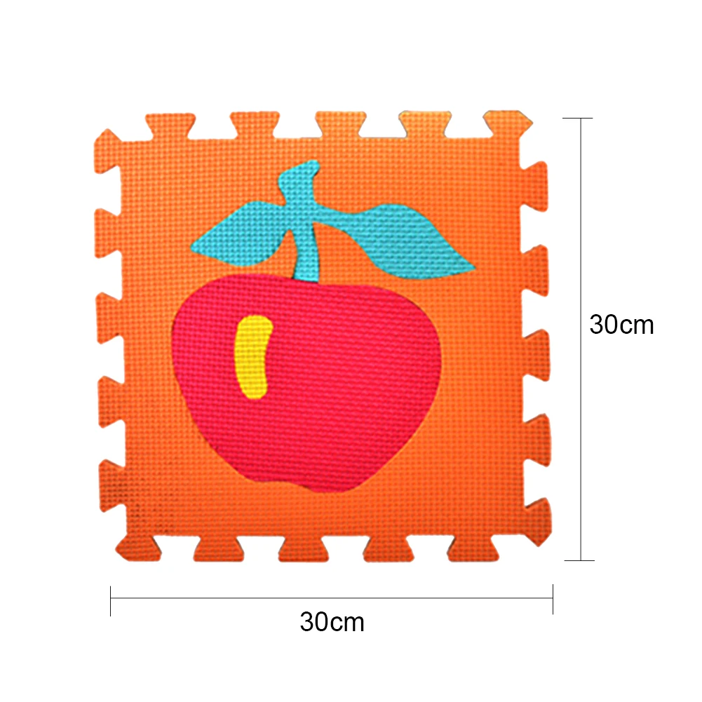 10 шт. в наборе EVA коврик головоломка с животными цифровая буква пены коврик 15*15 экологически чистые фрукты овощи ползание коврик