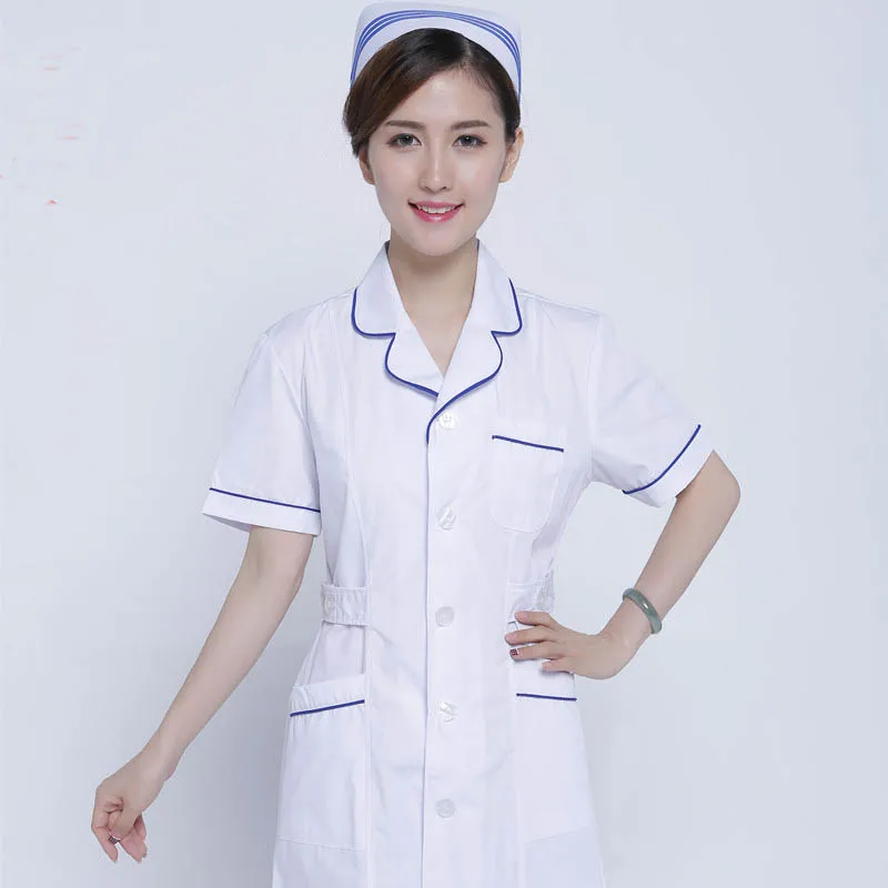 Дизайн хлопок форма медсестры, медицинская одежда стоматологическая клиника аптека спецодежда униформа лабораторное пальто