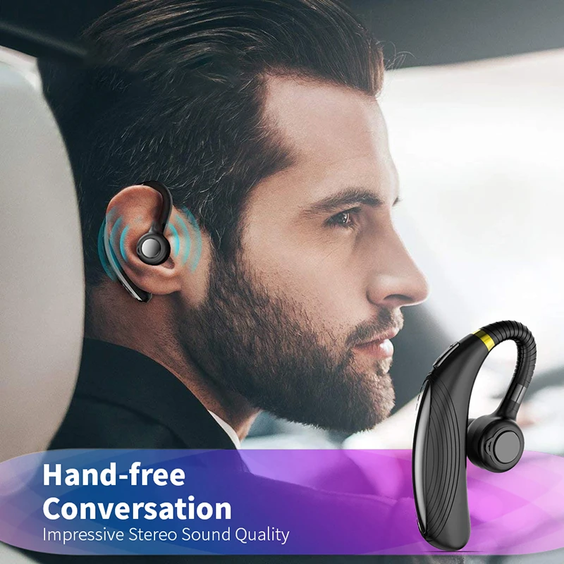 New Bluetooth Business Earbuds Dual Noise Reduction Wireless Earphones Earbud HiFi Stereo Ultra Long Standby Earphone Headset