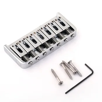 

Musiclily Edged Metal 7 String Electric Guitar Fixed Non Tremolo Bridge, Chrome