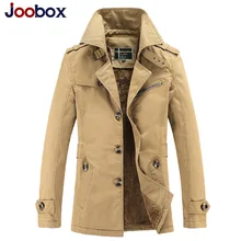 Бренд, армейский зеленый длинный Тренч, Мужская Толстая зимняя куртка, мужской теплый Тренч, английский Мужской Повседневный хлопковый плащ