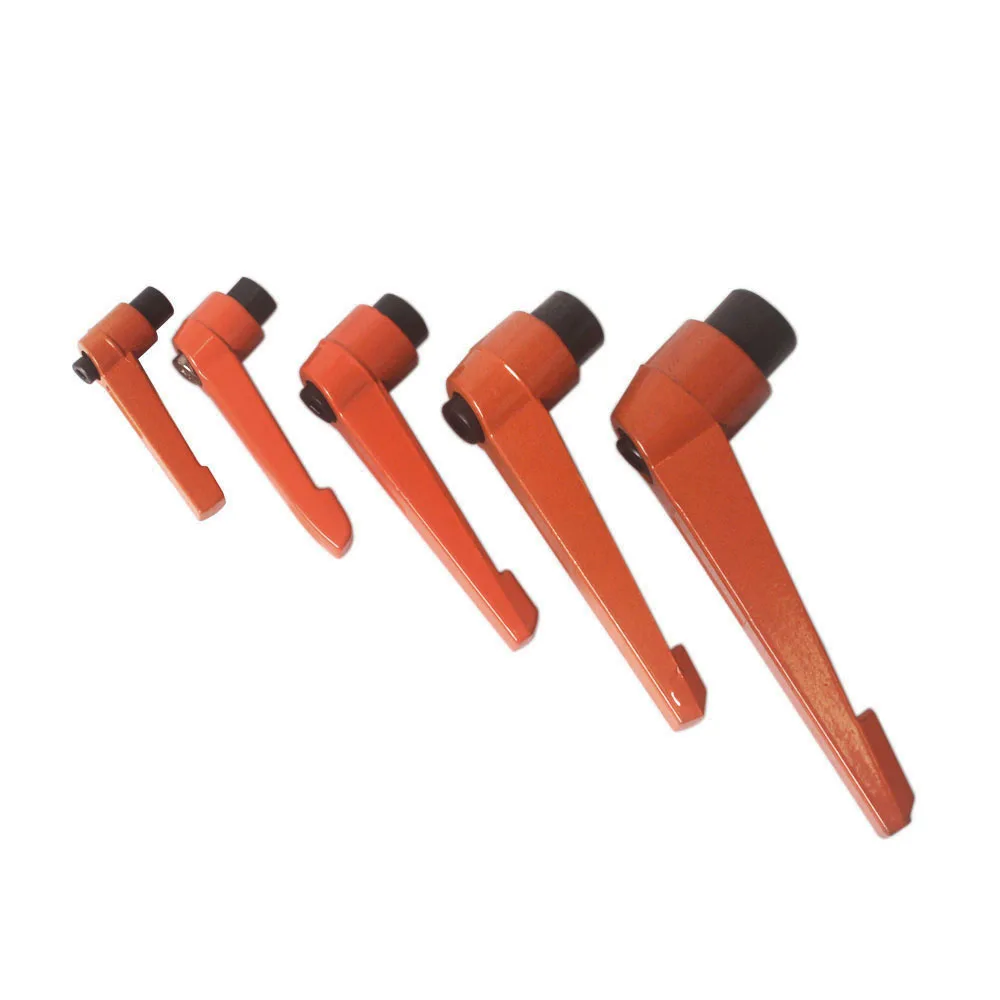 M6/M8/M10/M12/M16 Zine сплав оранжевый женский резьба машина Регулируемый зажим ручка рычаг упаковка из 2