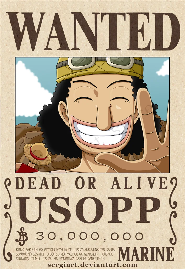 Сдельные постеры Luffy Wanted настенные наклейки белая бумага с покрытием высокое разрешение домашнее украшение домашний арт бренд AN2
