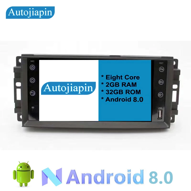 AUTOJIAPIN 7 "восемь основных Android 8,0 2G RAM 1024*600 автомобильный навигатор для JEEP WRANGLER с AUX USB SD карты