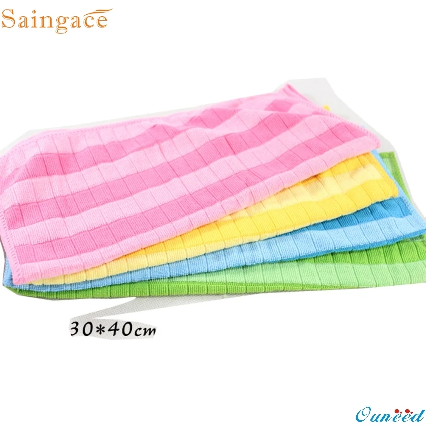 Saingace, 4 шт., мягкая хлопковая ткань для автомобиля, полотенце для дома, для уборки, практичная, для кухни, ткань для уборки, подарки, высокое качество