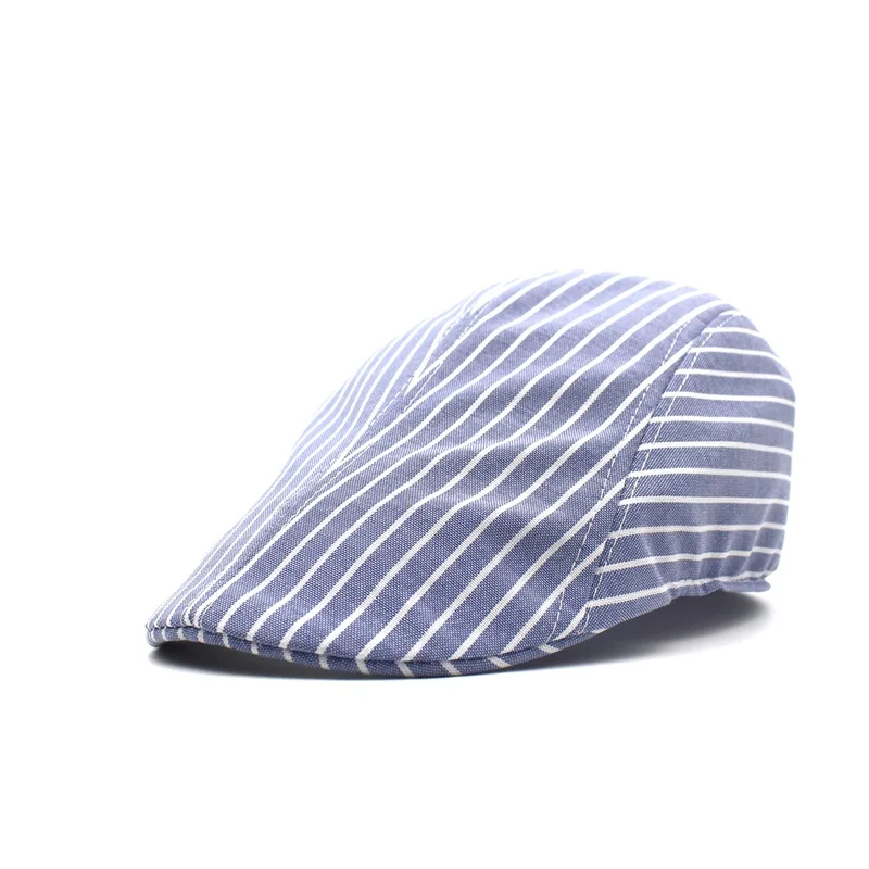 Minhui новая полосатая Кепка для мужчин и женщин плоская кепка шляпы козырек Gorras Planas