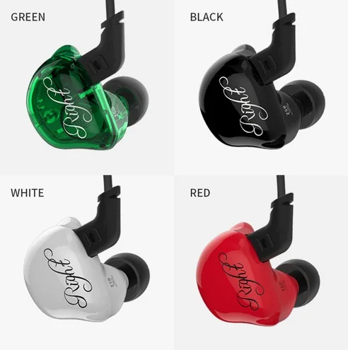 AK KZ ZSR 2BA + DD наушники в ухо арматура с динамической гибридной гарнитурой HIFI бас