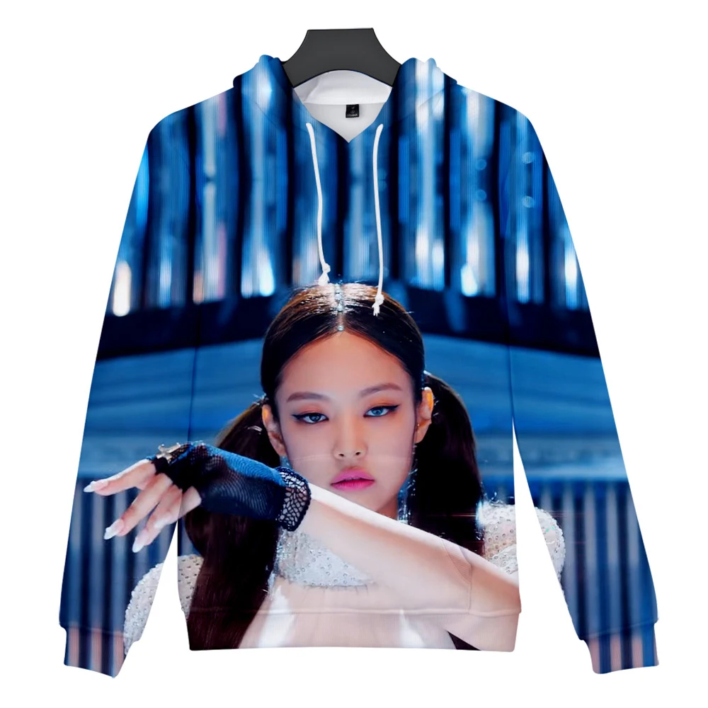 Blackpink 3D толстовки для женщин и мужчин свитшоты принт Красивая корейская женская лига Повседневная Harajuku Осень 3D толстовки зеленый