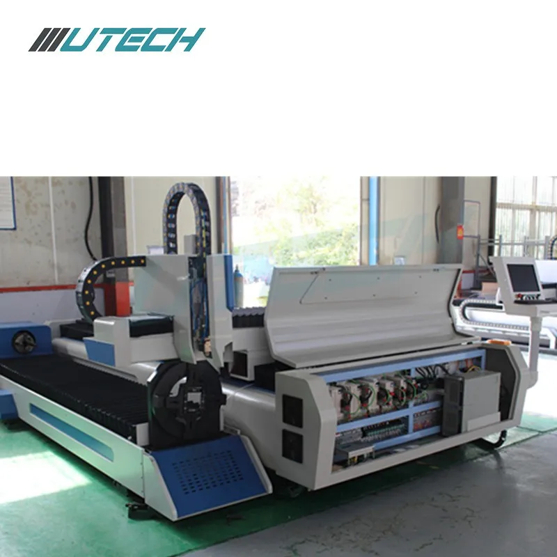 

500w 750w 1000w carbon steel stainless steel mild steel pipe tube plate fiber laser cutting machine