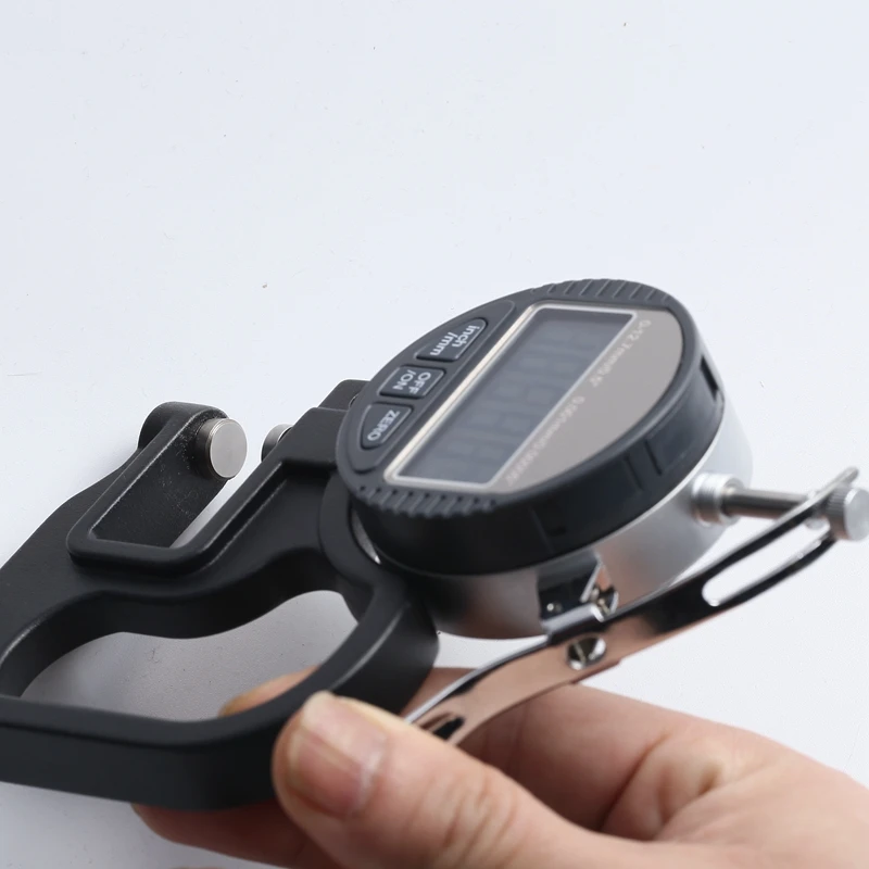 Digital thickness gauge meter 0.001mm 10mm portable LCD electronic micrometer micron thickness tester with RS232 data output