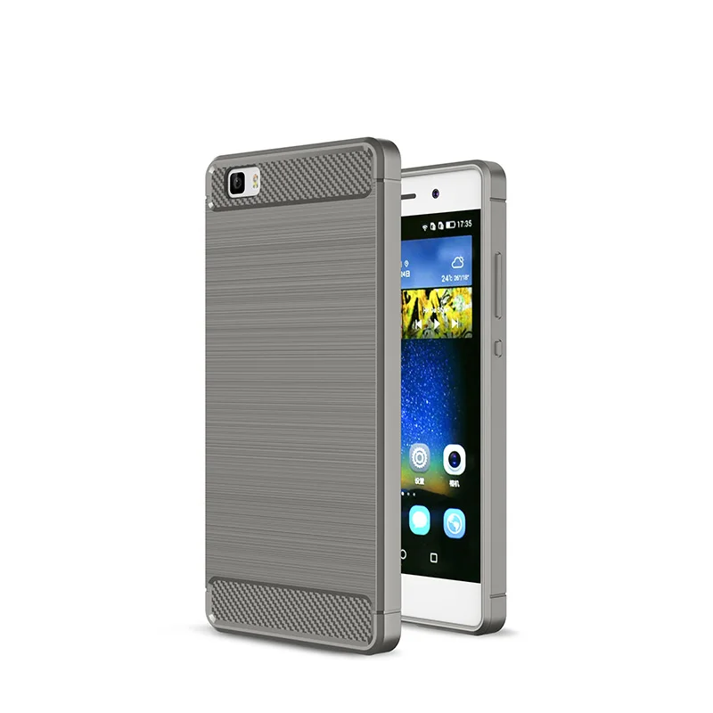 Carbon firber brushed silicone case huawei P8 P8 lite (9)