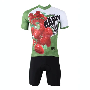 

New Strawberry Men Short Sleeve Cycling Jersey Polyester Breathable Cycling Clothes Ciclismo Red Cycling Clothing Size S-6XL