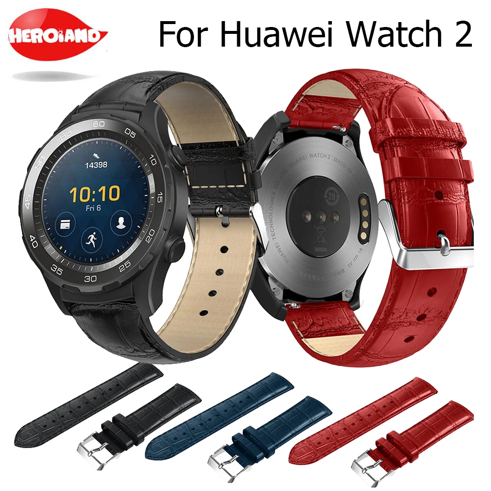Leather Watchband Smart Watch accessories Men Women Band Wrist Strap For Huawei 2 Drop Shipping | Электроника