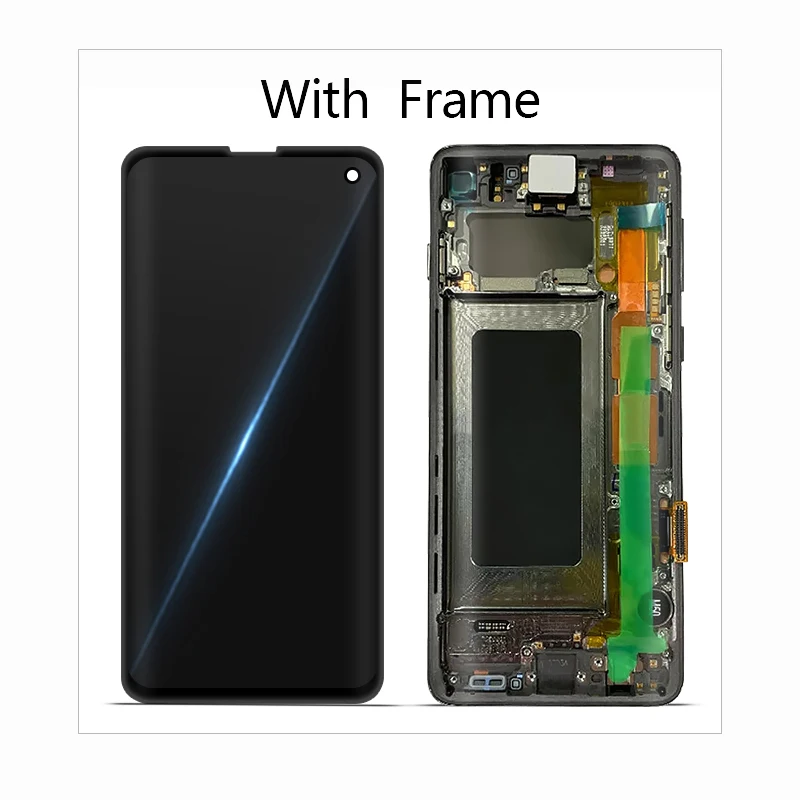 Для samsung Galaxy S10 G9730 ЖК сенсорный экран дигитайзер идеальный дисплей запасные части для SM-G9730 ЖК без тени